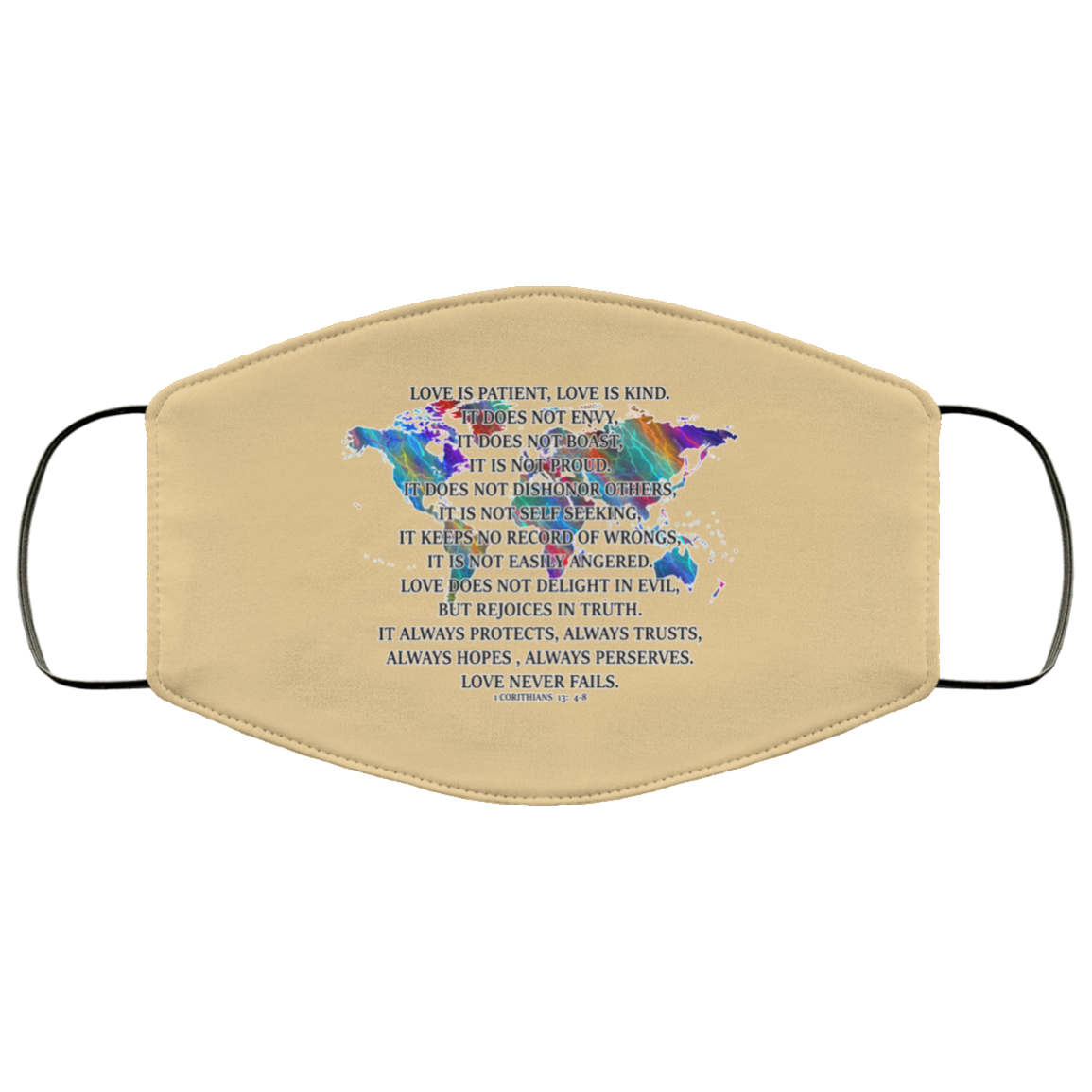 Love Is Patient 2 Layer Protective Mask