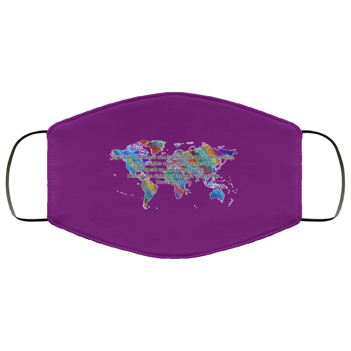 Proverbs 31 8-9 2 Layer Protective Mask
