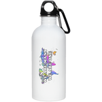 We Are Many We Are One (World) 20 oz. Stainless Steel Water Bottle