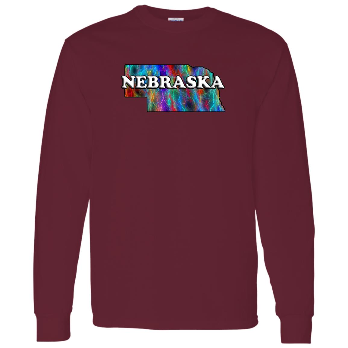 Nebraska Long Sleeve State T-Shirt