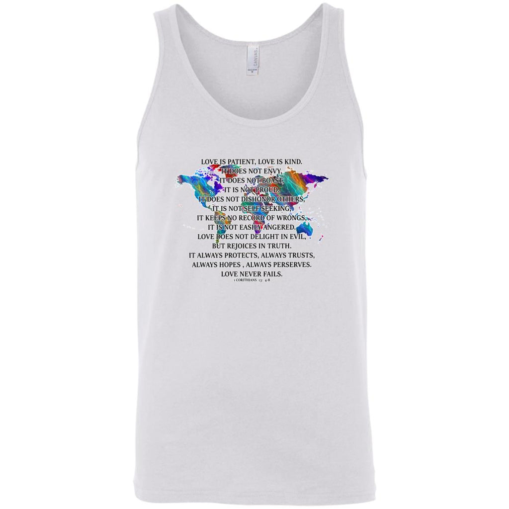 Love is Patient Sleeveless Unisex Tee
