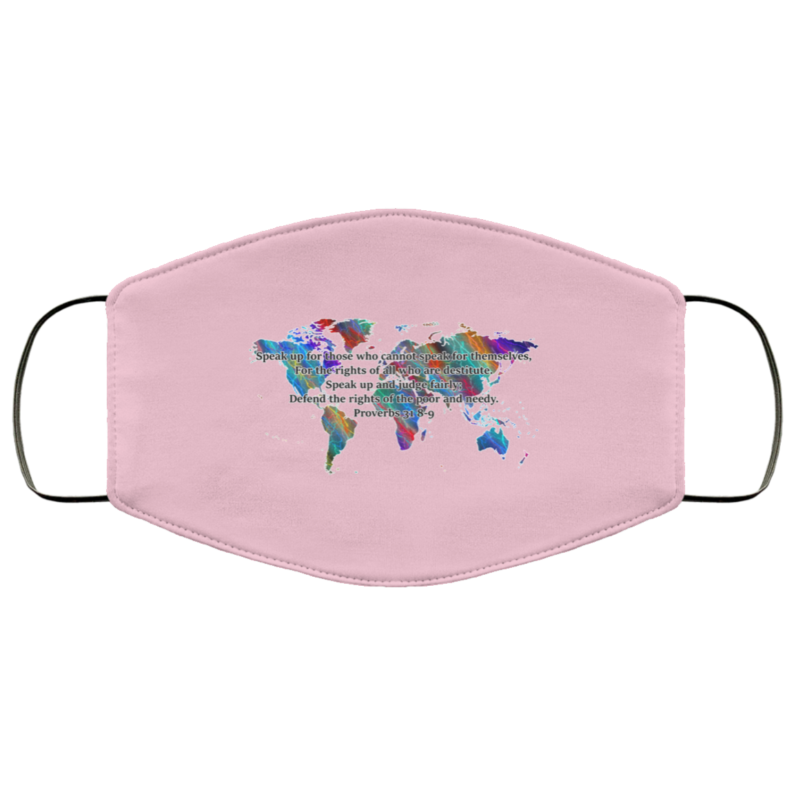 Proverbs 31 8-9 2 Layer Protective Mask