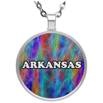 ARKANSAS STATE CIRCLE NECKLACE | KC WOW WARES
