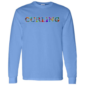 Curling Long Sleeve Sport T-Shirt