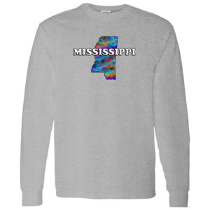 MISSISSIPPI LONG SLEEVE STATE T-SHIRT