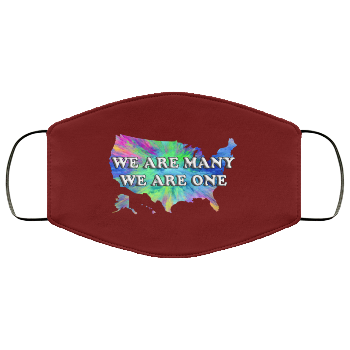 We Are One We Are Many 2 Layer Protective Mask