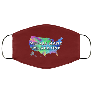 We Are One We Are Many 2 Layer Protective Mask