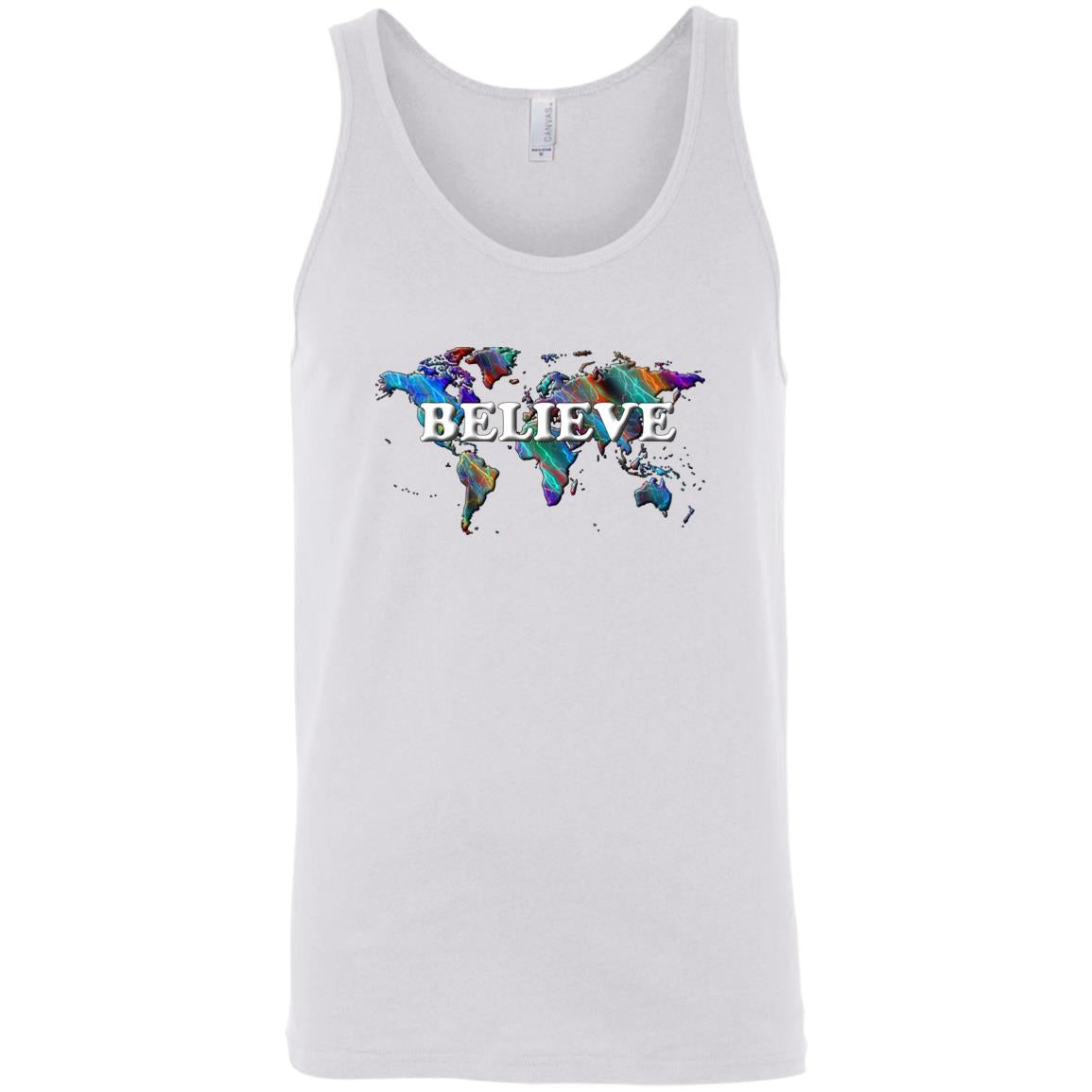 Believe Sleeveless Unisex Tee