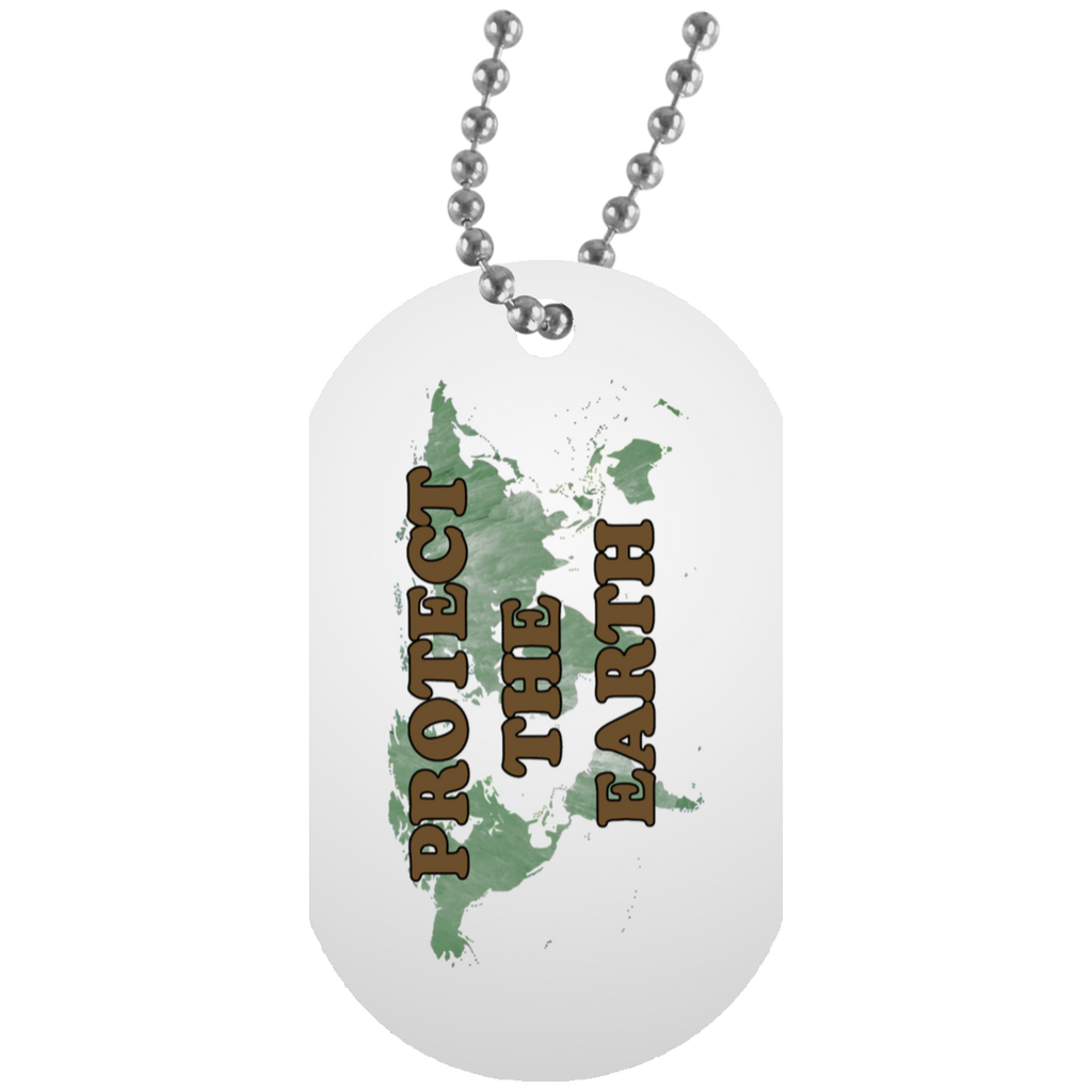 Protect The Earth Dog Tag