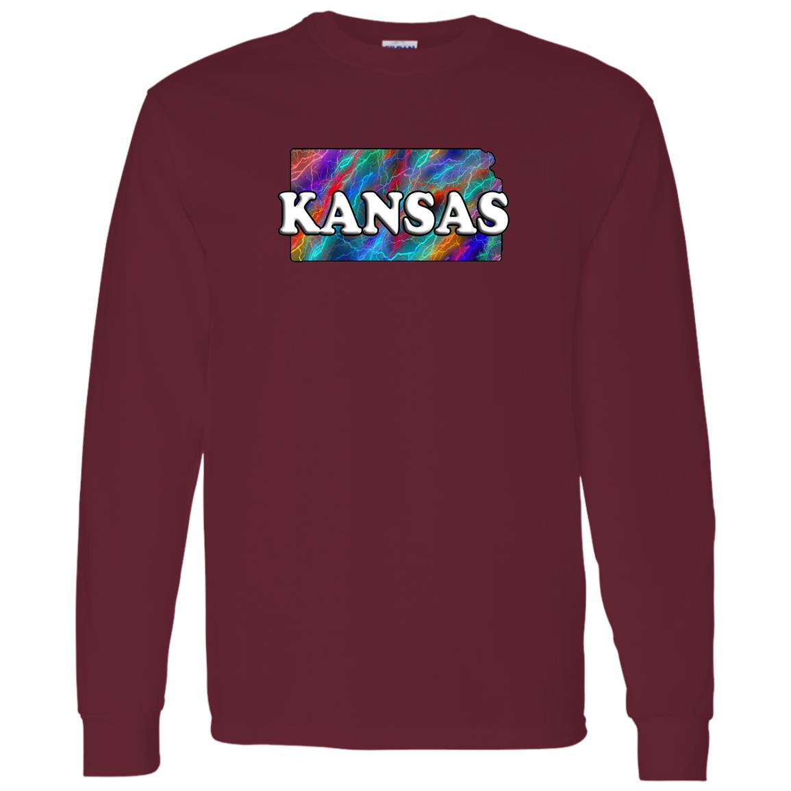 Kansas Long Sleeve State T-Shirt