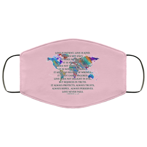 Love Is Patient 2 Layer Protective Mask