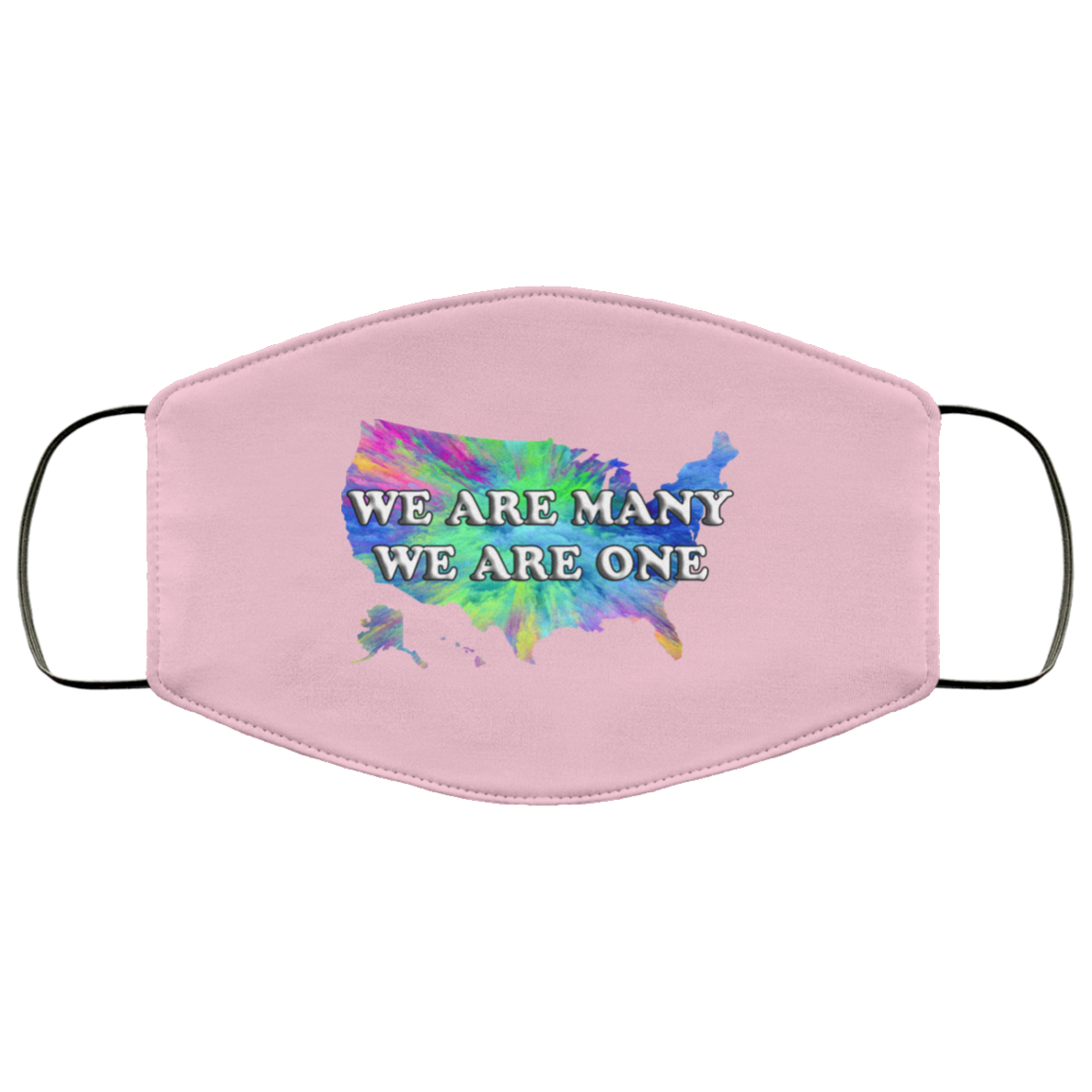 We Are One We Are Many 2 Layer Protective Mask