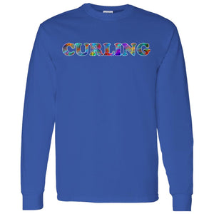 Curling Long Sleeve Sport T-Shirt