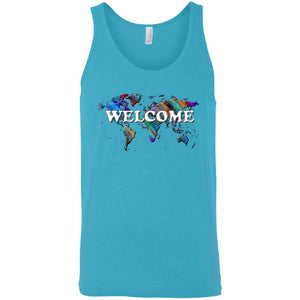 Welcome Sleeveless Unisex Tee