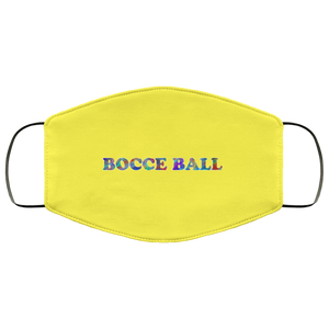 Bocce Ball 2 Layer Protective Mask