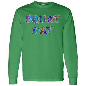 Squat Day Long Sleeve Sport T-Shirt
