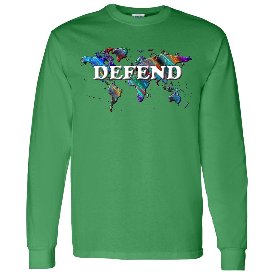 Defend Long Sleeve Statement T-Shirt