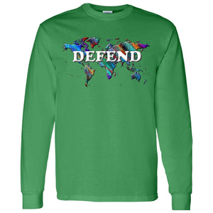 Defend Long Sleeve Statement T-Shirt