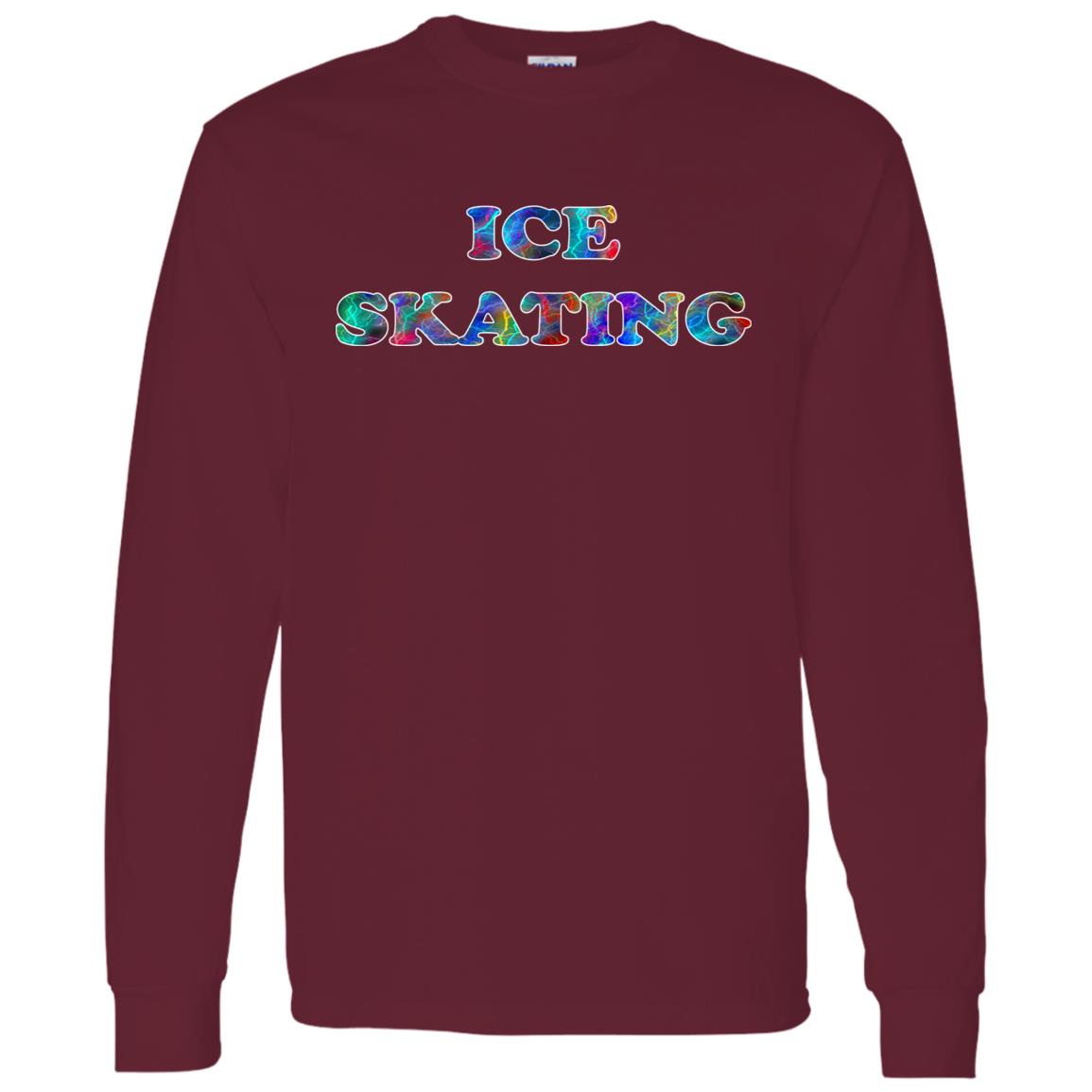 Ice Skating Long Sleeve Sport T-Shirt