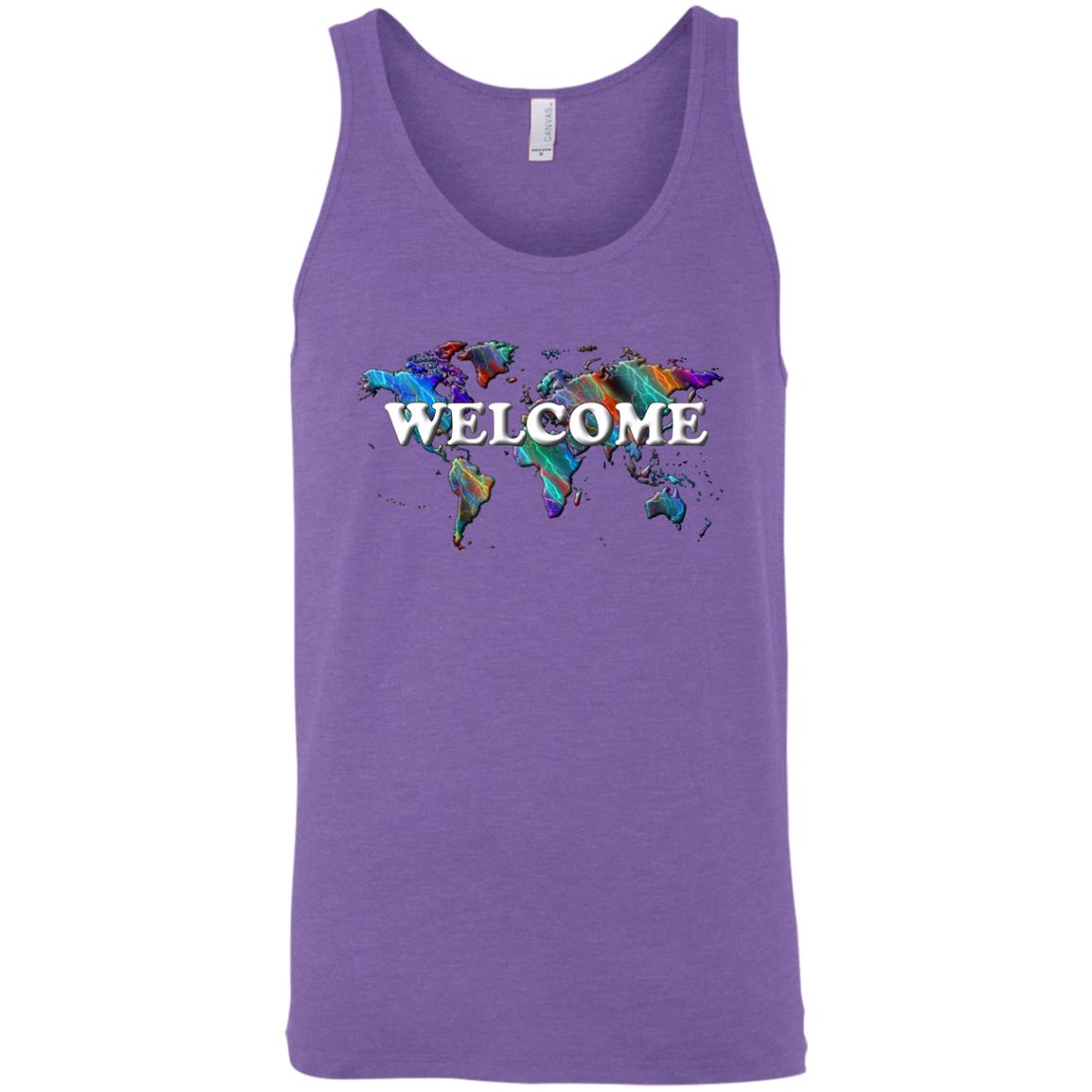 Welcome Sleeveless Unisex Tee