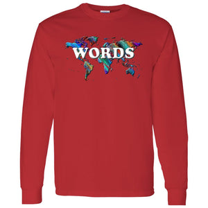 WORDS STATEMENT LONG SLEEVE T-SHIRT