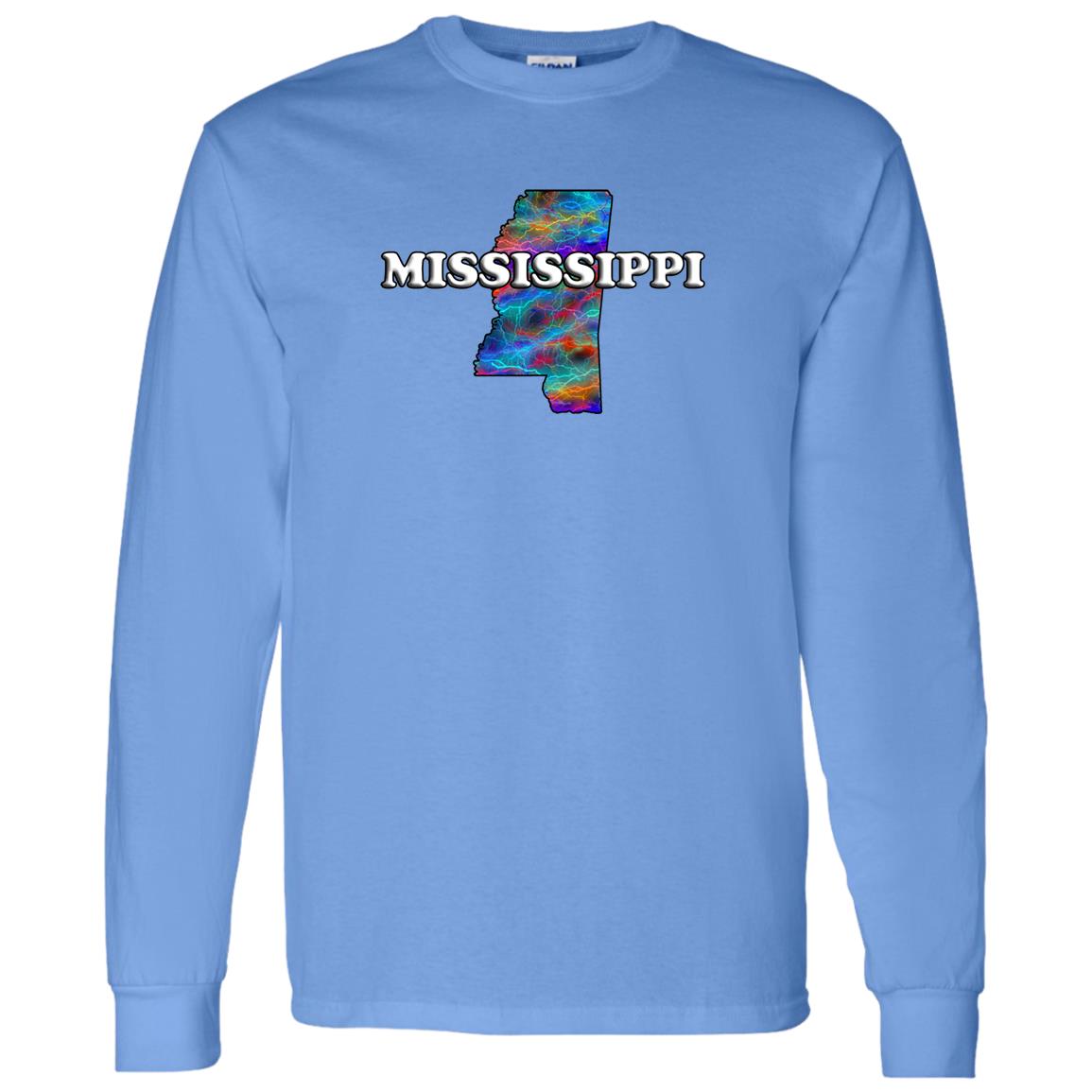 MISSISSIPPI LONG SLEEVE STATE T-SHIRT