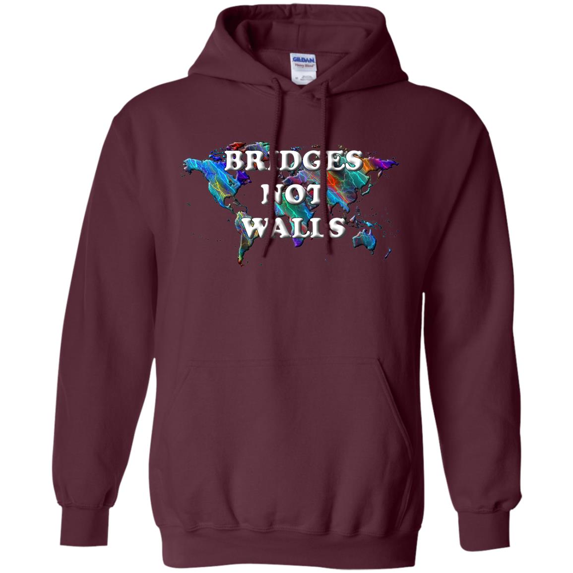 Bridges Not Walls Statement Hoodie