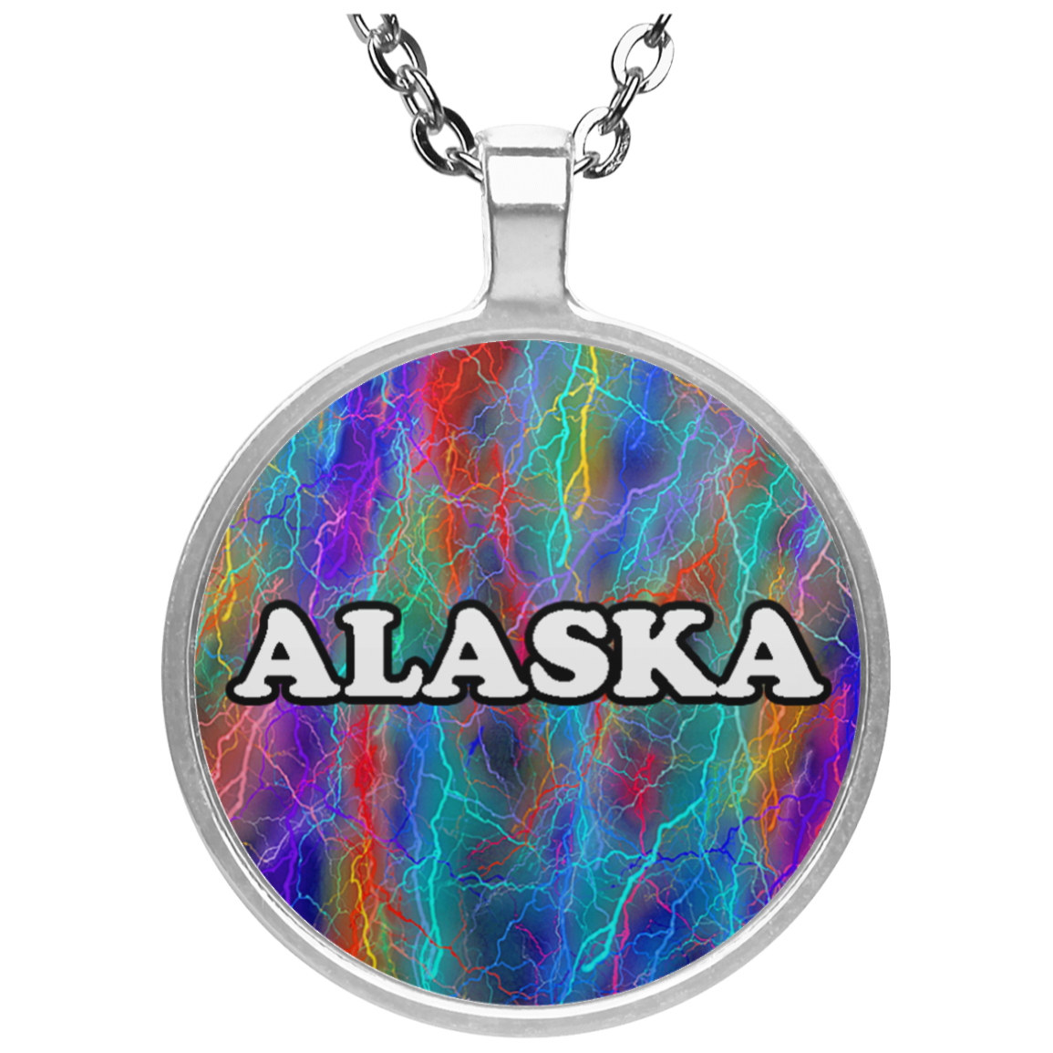 ALASKA STATE CIRCLE NECKLACE | KC WOW WARES