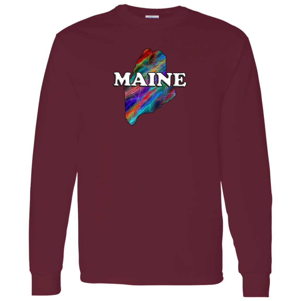 Maine Long Sleeve State T-Shirt