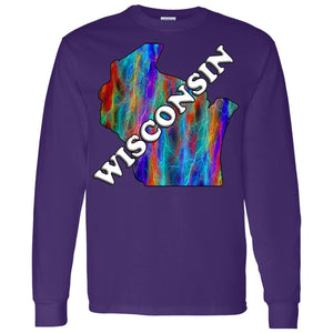 Wisconsin Long Slleve State T-Shirt