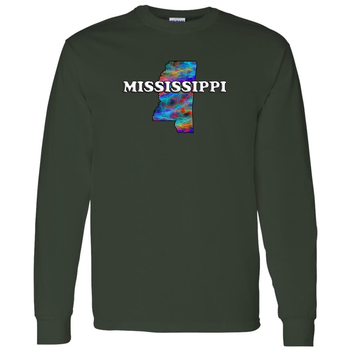 MISSISSIPPI LONG SLEEVE STATE T-SHIRT