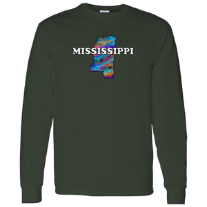 MISSISSIPPI LONG SLEEVE STATE T-SHIRT