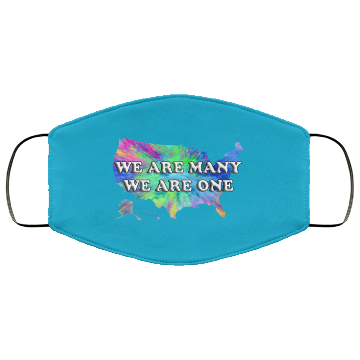 We Are One We Are Many 2 Layer Protective Mask