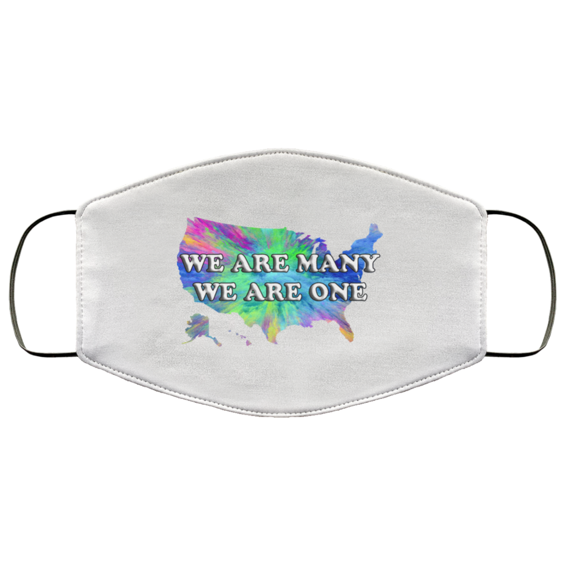 We Are One We Are Many 2 Layer Protective Mask