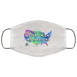 We Are One We Are Many 2 Layer Protective Mask