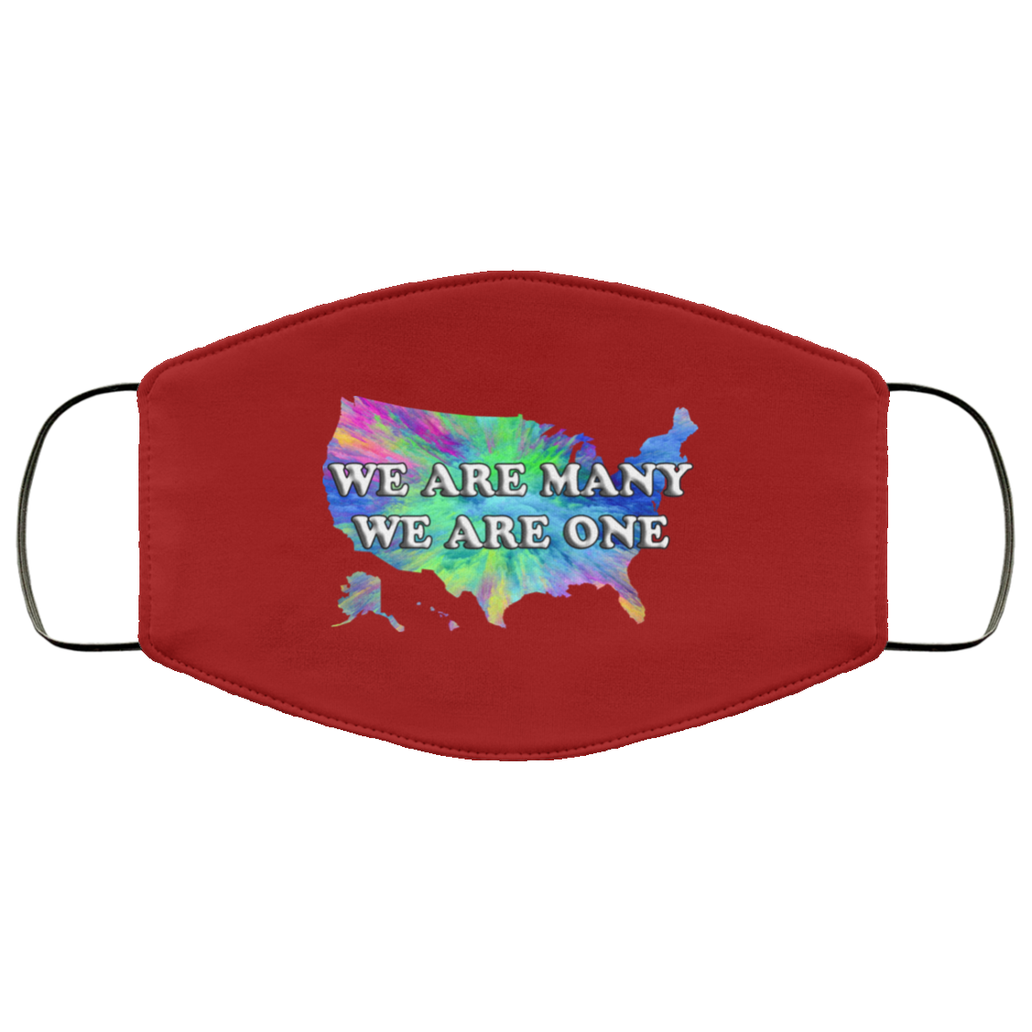 We Are One We Are Many 2 Layer Protective Mask