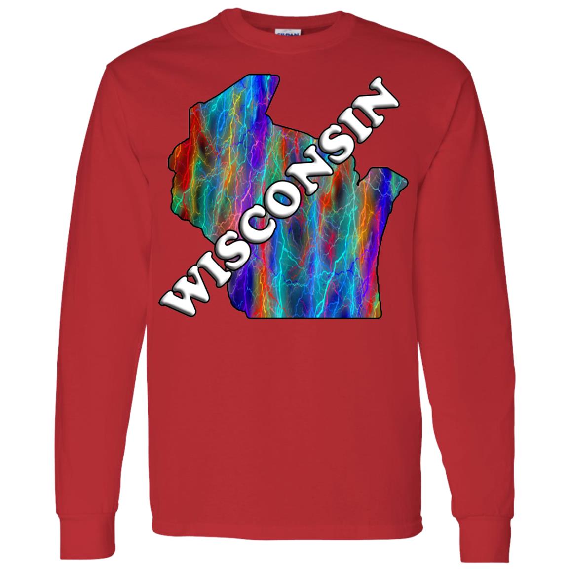 Wisconsin Long Slleve State T-Shirt