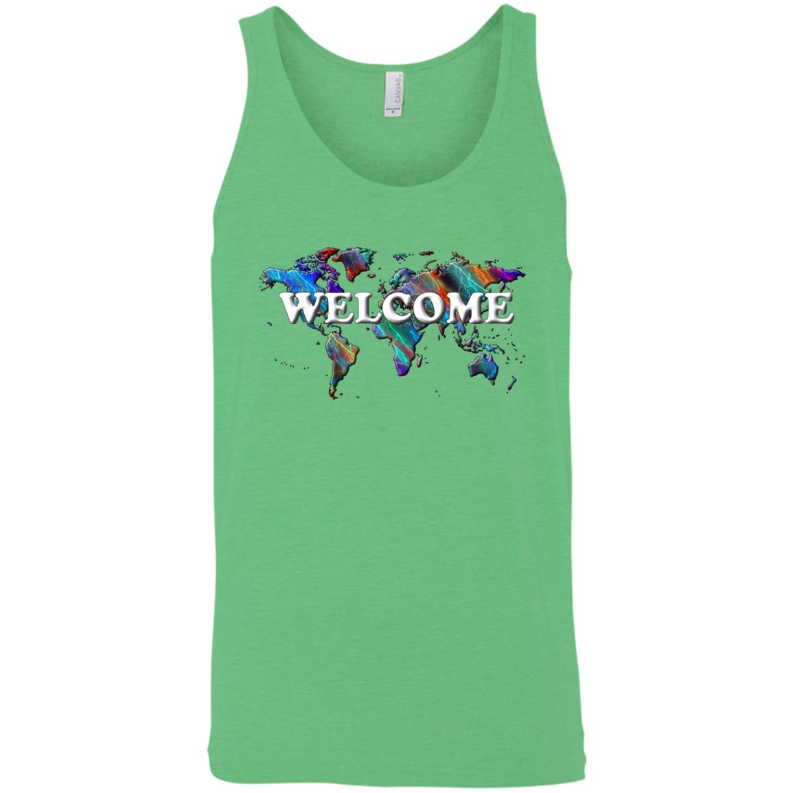 Welcome Sleeveless Unisex Tee