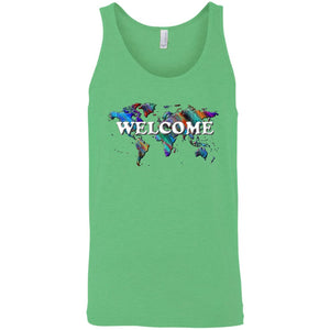 Welcome Sleeveless Unisex Tee