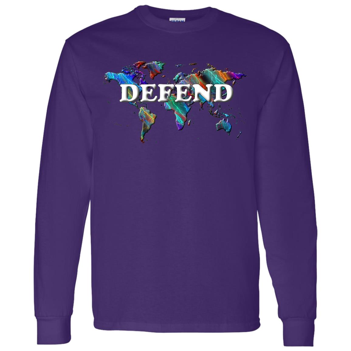 Defend Long Sleeve Statement T-Shirt