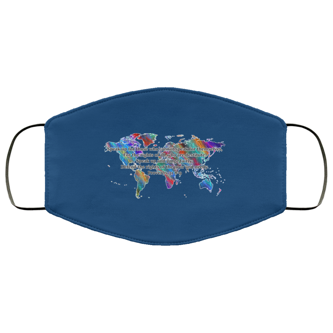 Proverbs 31 8-9 2 Layer Protective Mask