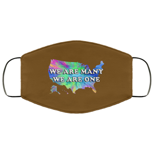 We Are One We Are Many 2 Layer Protective Mask