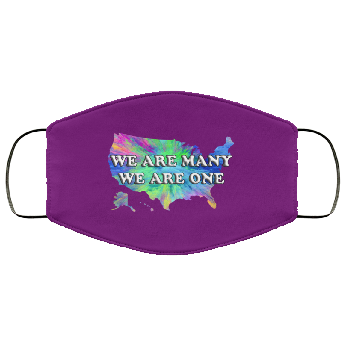 We Are One We Are Many 2 Layer Protective Mask