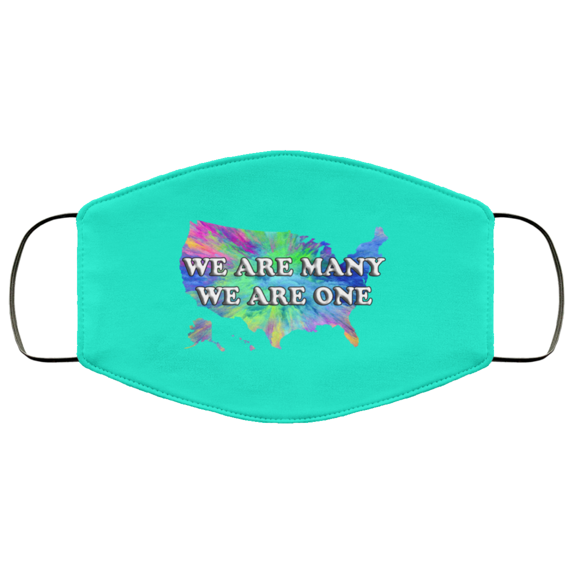 We Are One We Are Many 2 Layer Protective Mask