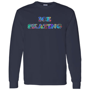 Ice Skating Long Sleeve Sport T-Shirt