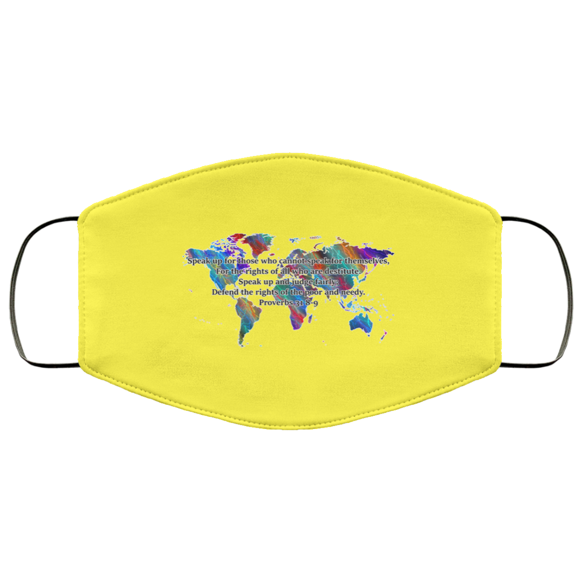 Proverbs 31 8-9 2 Layer Protective Mask