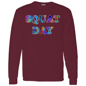 Squat Day Long Sleeve Sport T-Shirt