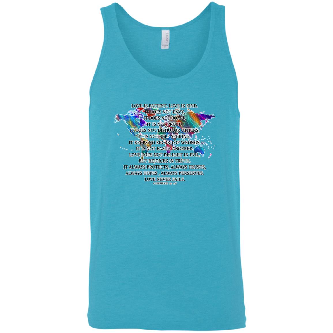 Love is Patient Sleeveless Unisex Tee