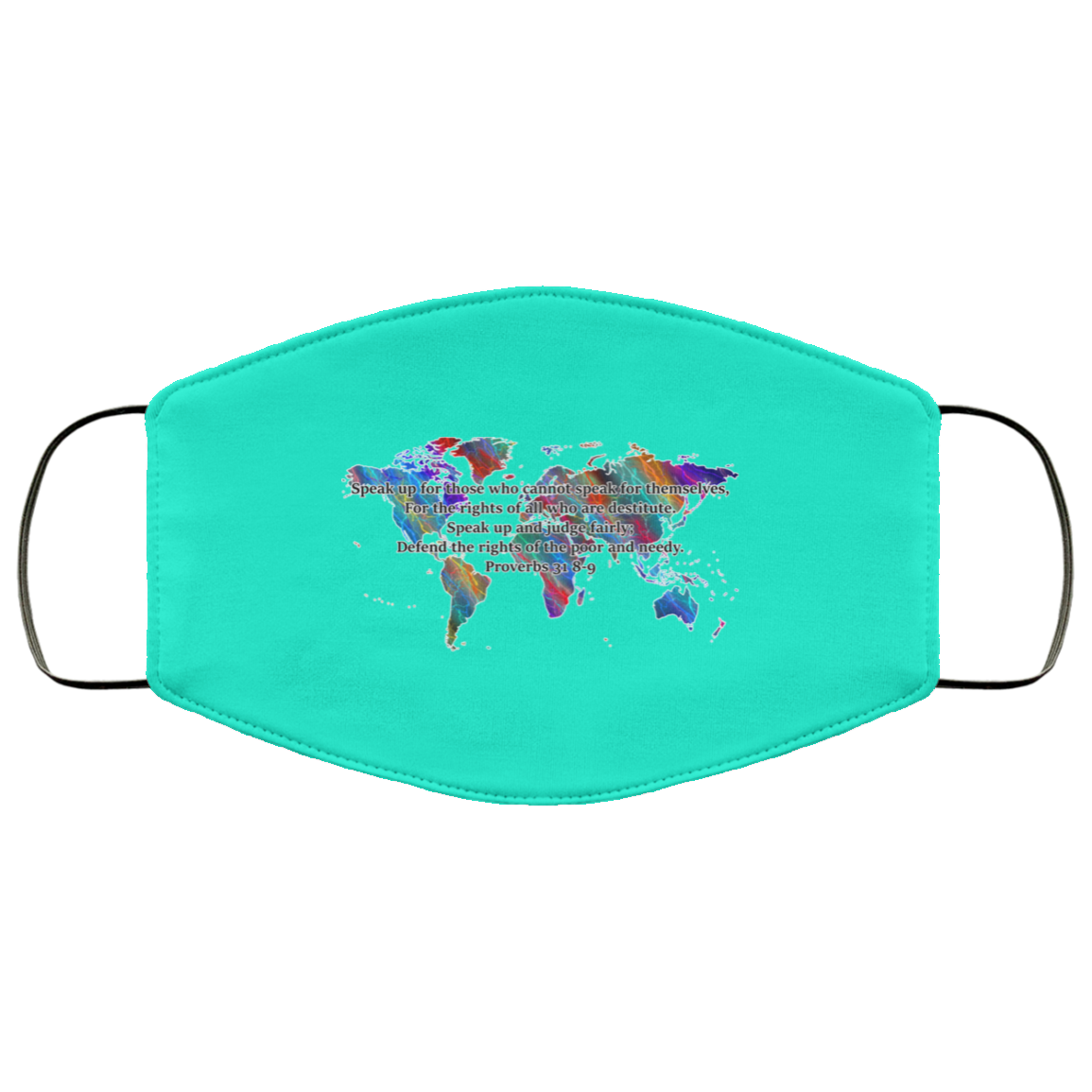 Proverbs 31 8-9 2 Layer Protective Mask