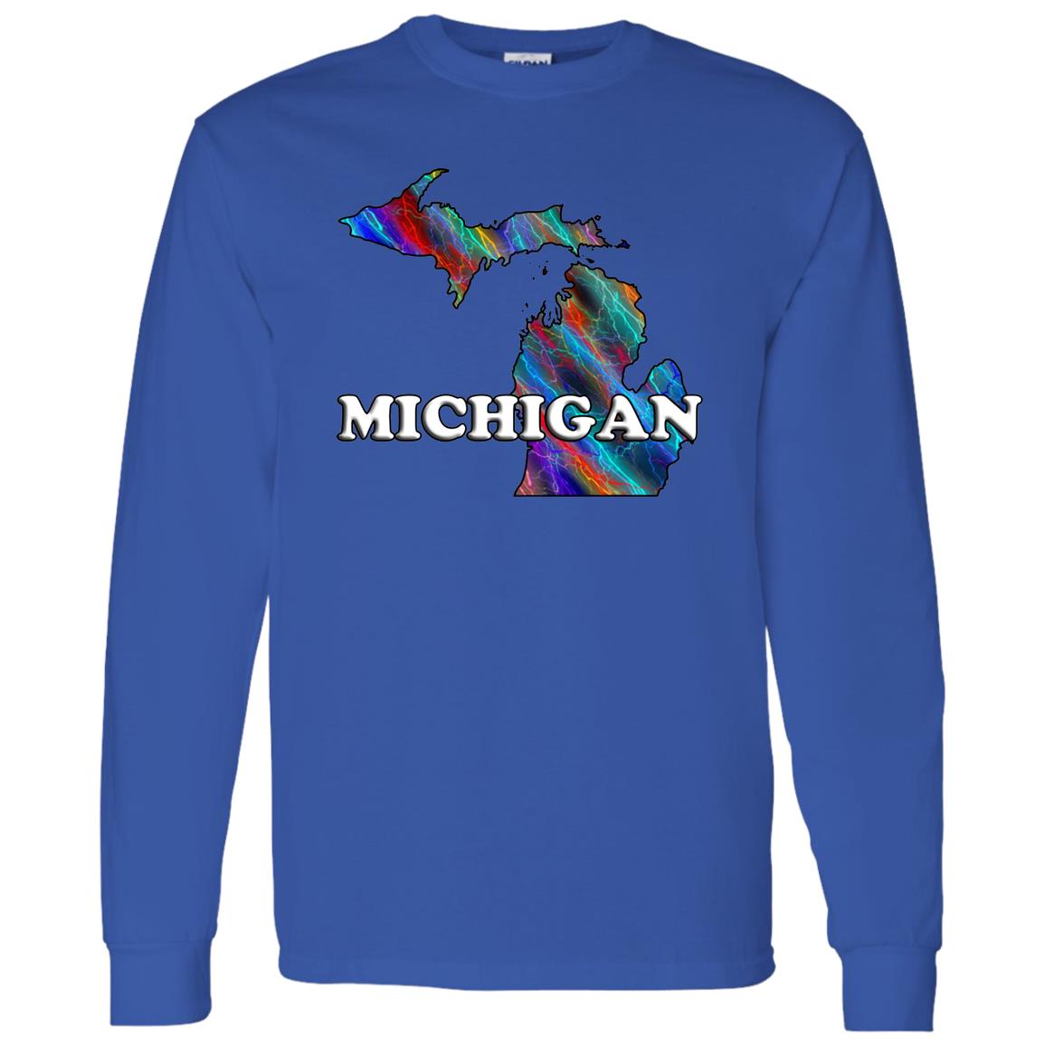 Michigan Long Sleeve State T-Shirt
